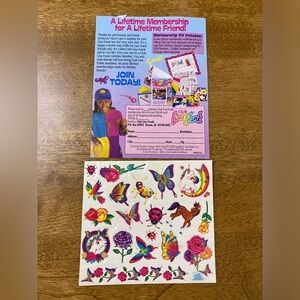 Vintage Lisa Frank Body Tattoos 1990s